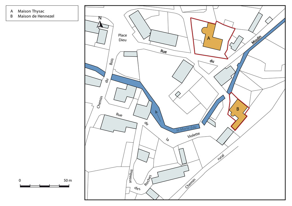 habitat des 15e et 16e  siècles à La Rochère