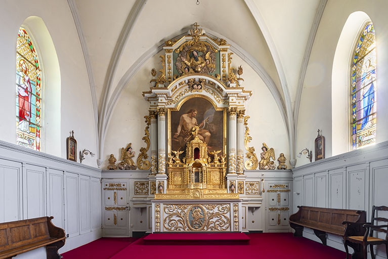 maître-autel, gradins, retable et tabernacle
