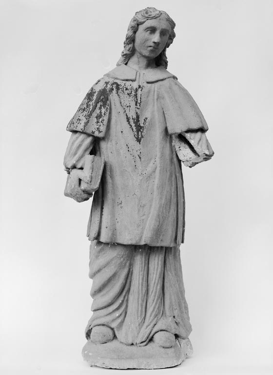 statue (petite nature) : saint diacre