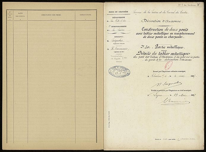 pont sur l'écluse 20 dite d'Auxonne