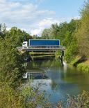 pont routier isolé de Galuzot (canal du Centre)