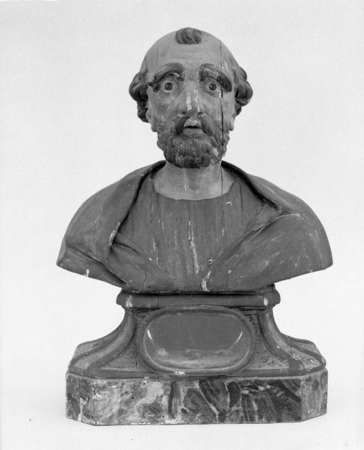 buste-reliquaire (2, en pendant) : saint Pierre et saint Hilaire