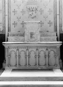 autel, tabernacle (maître-autel, autel tombeau, tabernacle architecturé), style néo-gothique