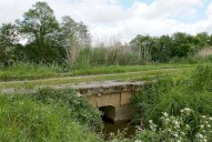 ponceau, deuxième pont du Pré Bouchez (la Seille canalisée)