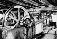 2 machines à débiter (châssis de scie multilames de la ligne de débitage du marbre)
