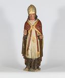 statue (petite nature) : saint Évêque