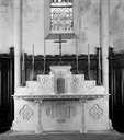 3 autels, tabernacle (ensemble du maître-autel et de 2 autels secondaires)