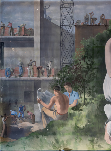 peintures monumentales du balcon