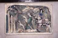 haut-relief : la Chasse de saint Hubert
