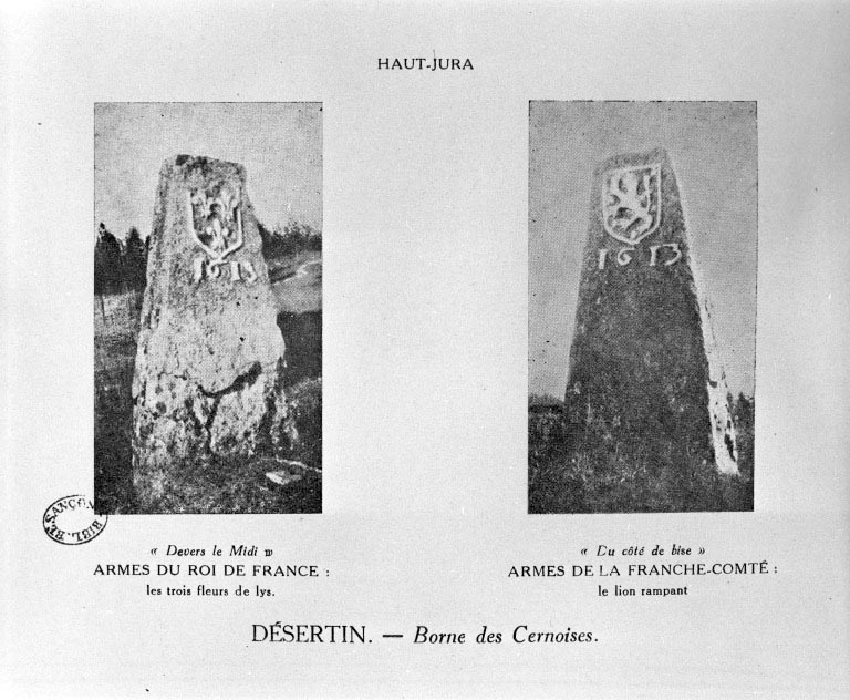 borne frontalière dite borne des Cernoises