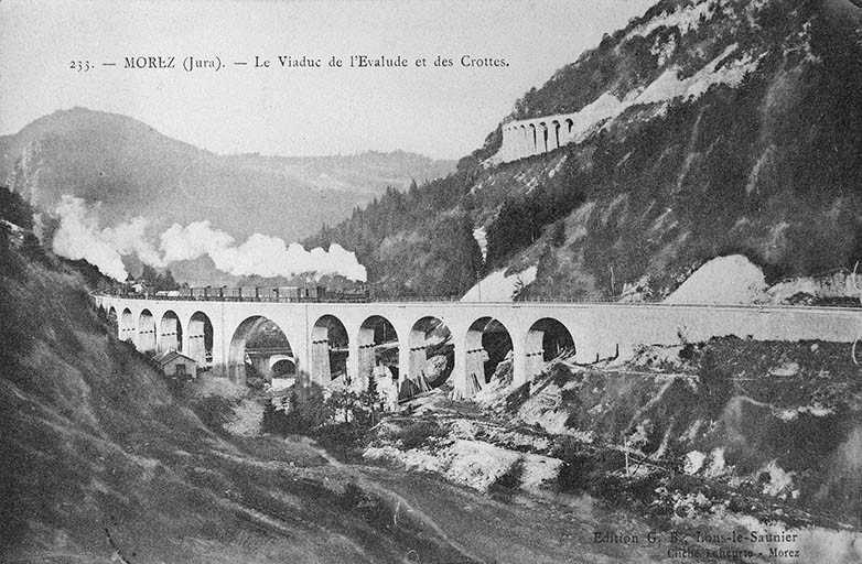 viaduc de l'Evalude (voie ferrée Andelot - La Cluse)