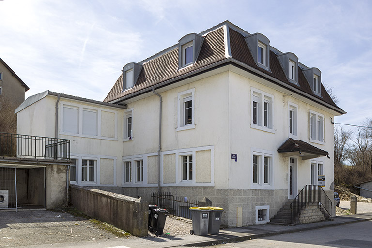 maison et usine d'horlogerie (usine de montres) Wasner-Ruffier puis usine de taille de pierre pour la joaillerie et l'industrie (usine de pierres pour l’horlogerie) Rubis-Précis