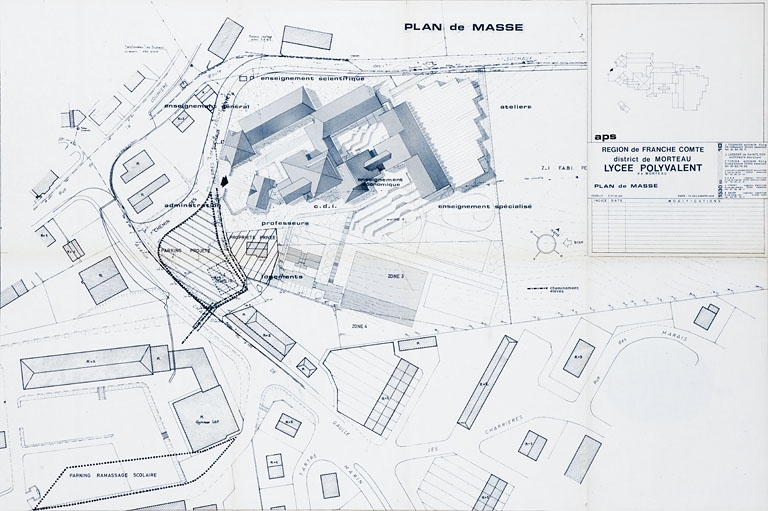 école professionnelle, actuellement lycée polyvalent Edgar Faure