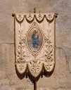bannière de procession de Notre-Dame du rosaire