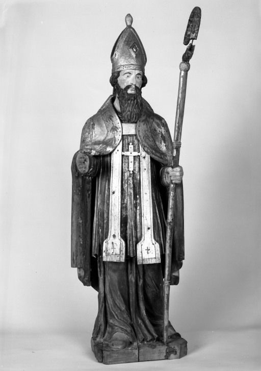 statue (petite nature) : saint Léger (2)