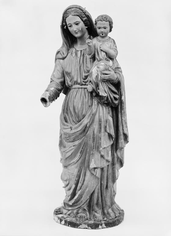 statue (petite nature) : Vierge à l'Enfant