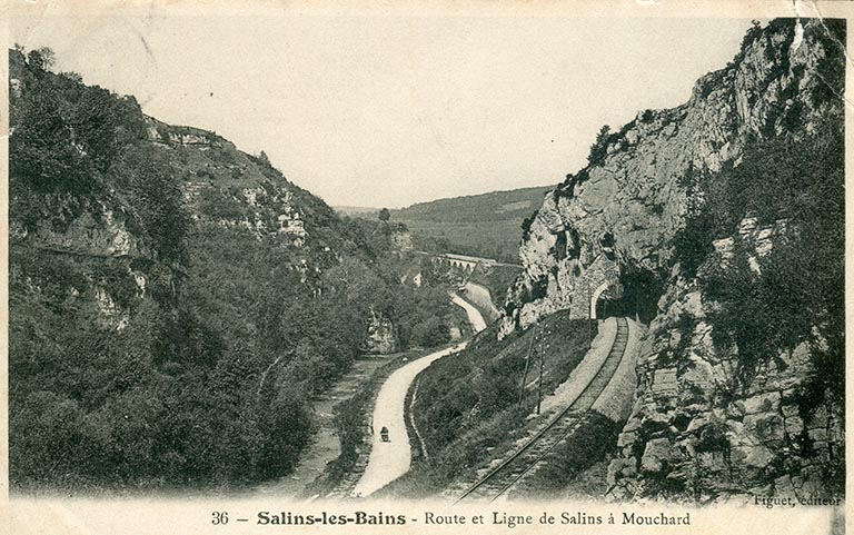 voie ferrée Dole - Salins-les-Bains (ouvrages de la commune de Salins-les-Bains)