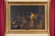 tableau : Hercule aux pieds d'Omphale