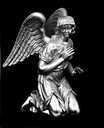 2 statues : anges adorateurs