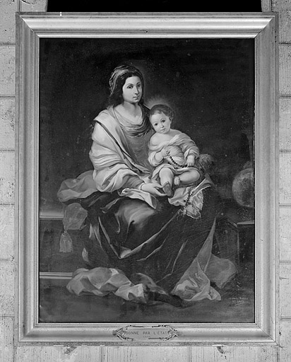 tableau : Vierge à l'Enfant dite du Rosaire