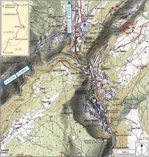 2 ponts ferroviaires (voie ferrée Andelot - La Cluse)