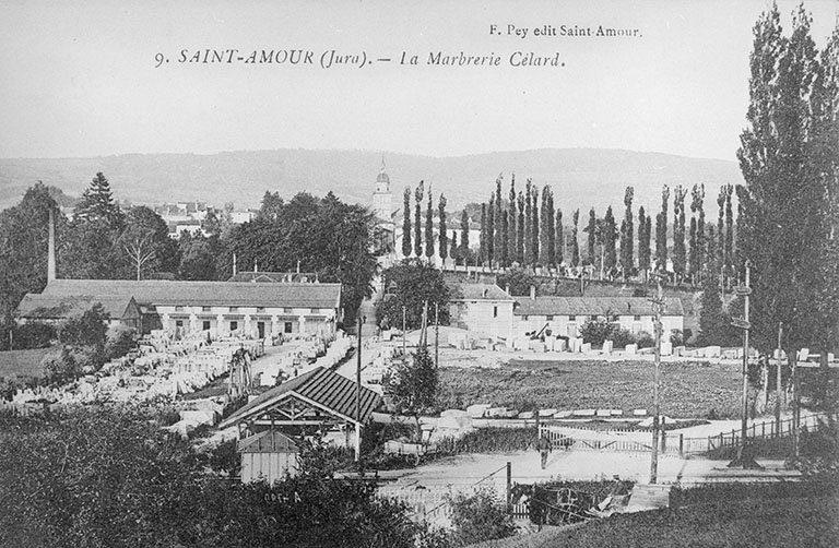 moulin à blé dit moulin Febvre, usine de taille de matériaux de construction dite marbrerie Célard