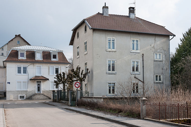 café de l'Industrie, immeuble et atelier d'horlogerie Donzé et Brischoux puis Donzé Père et Fils