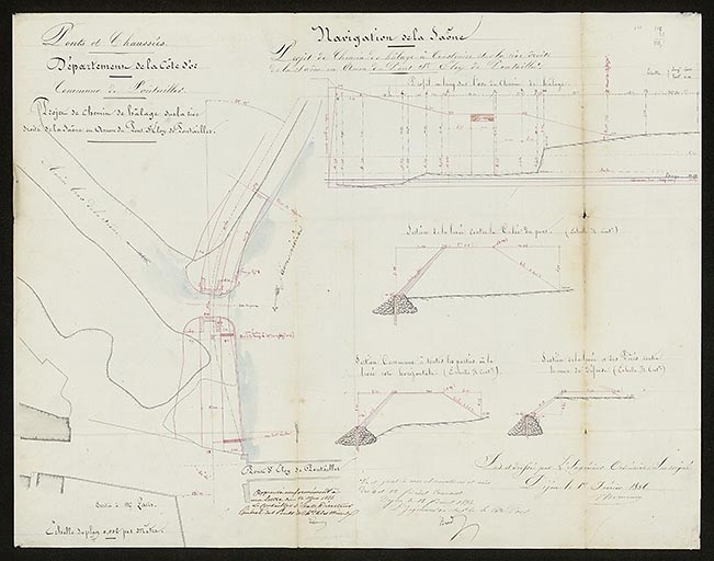 Les conséquences du passage de la Saône dans la commune de Pontailler-sur-Saône